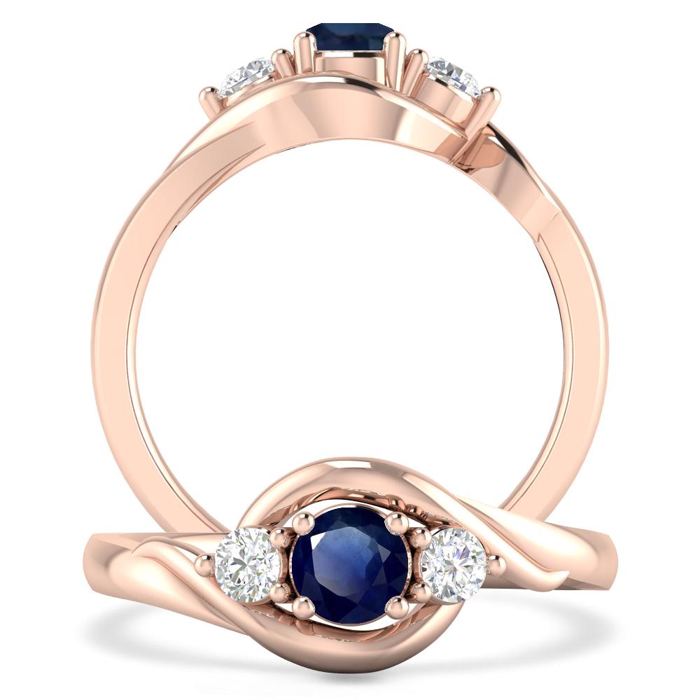 Rose Gold - Sapphire