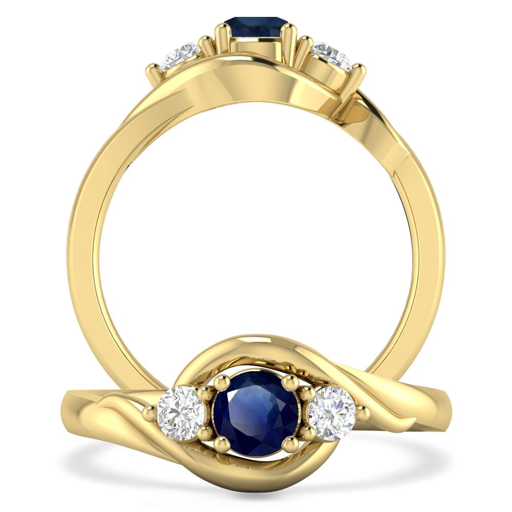 Yellow Gold - Sapphire