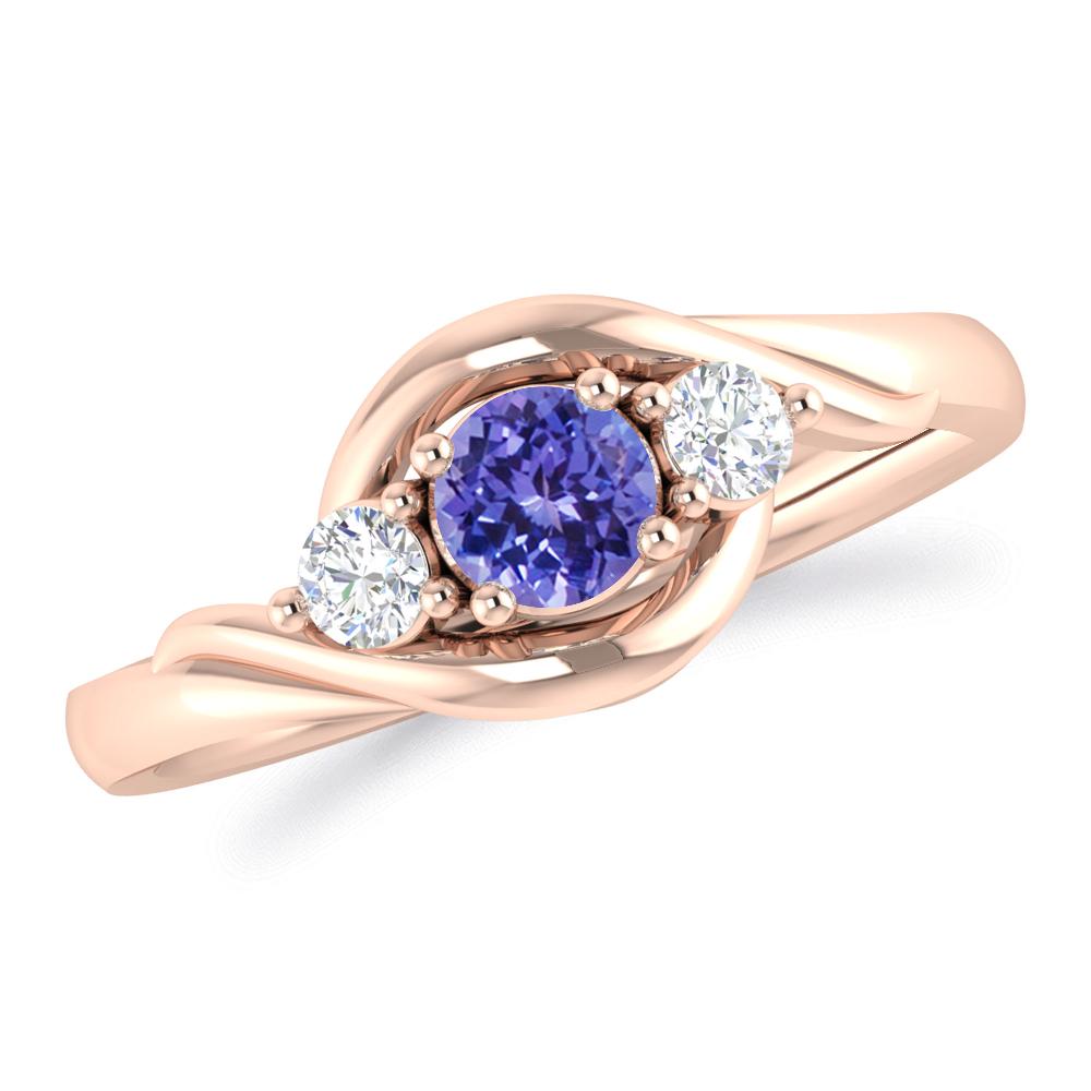 Rose Gold - Tanzanite