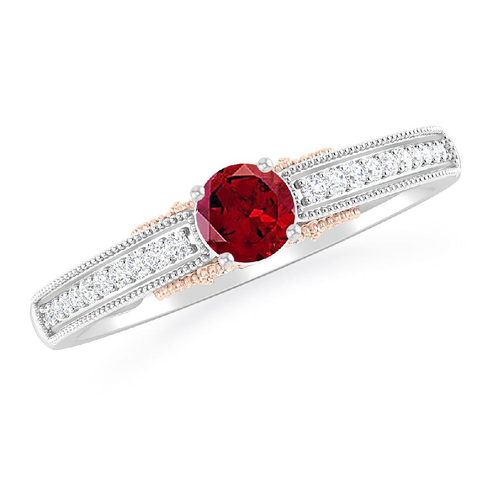 White Gold - Garnet