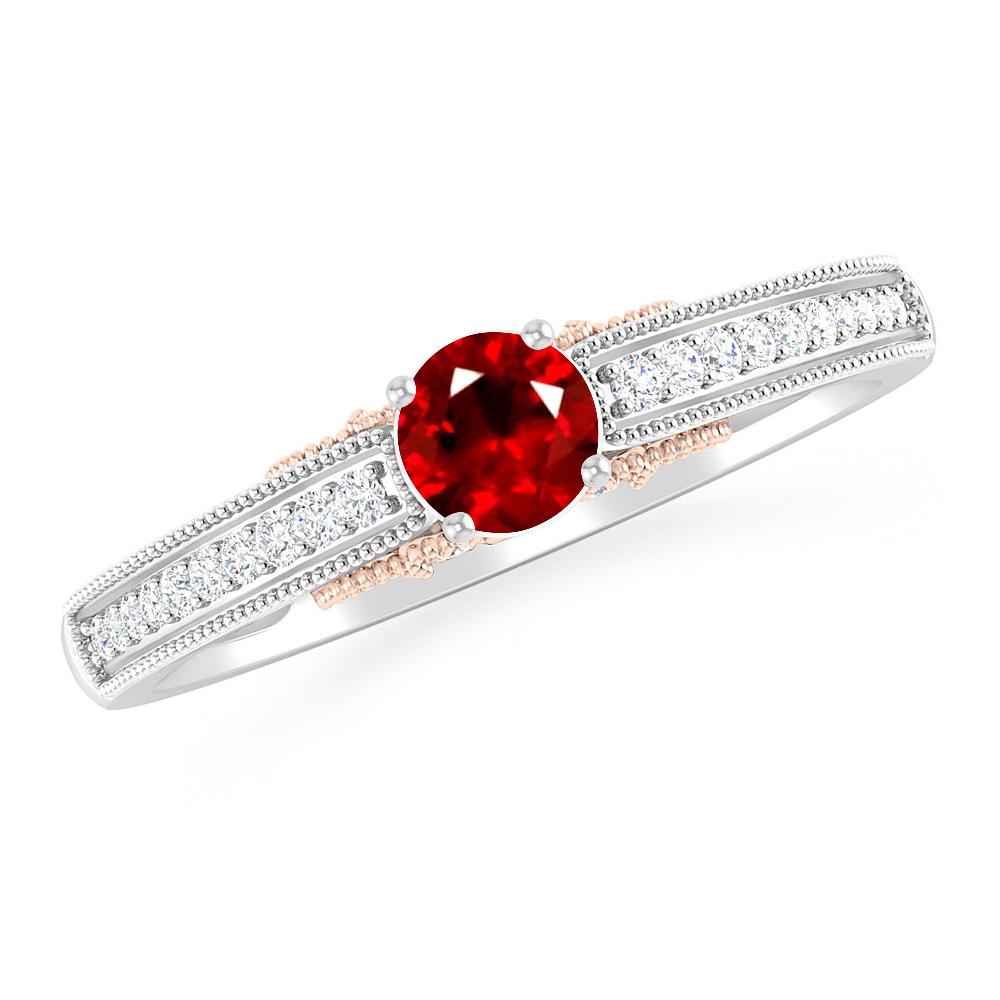 White Gold - Ruby