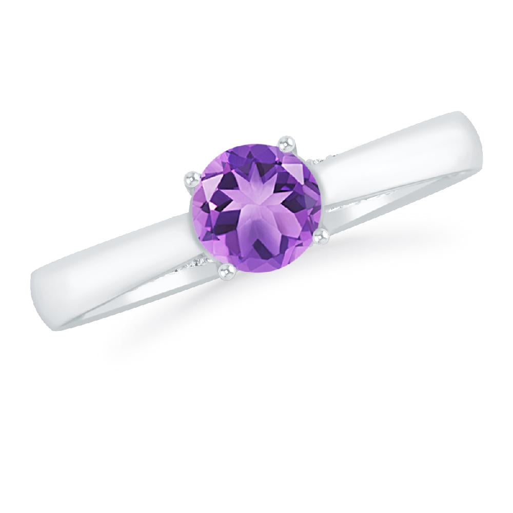 White Gold - Amethyst