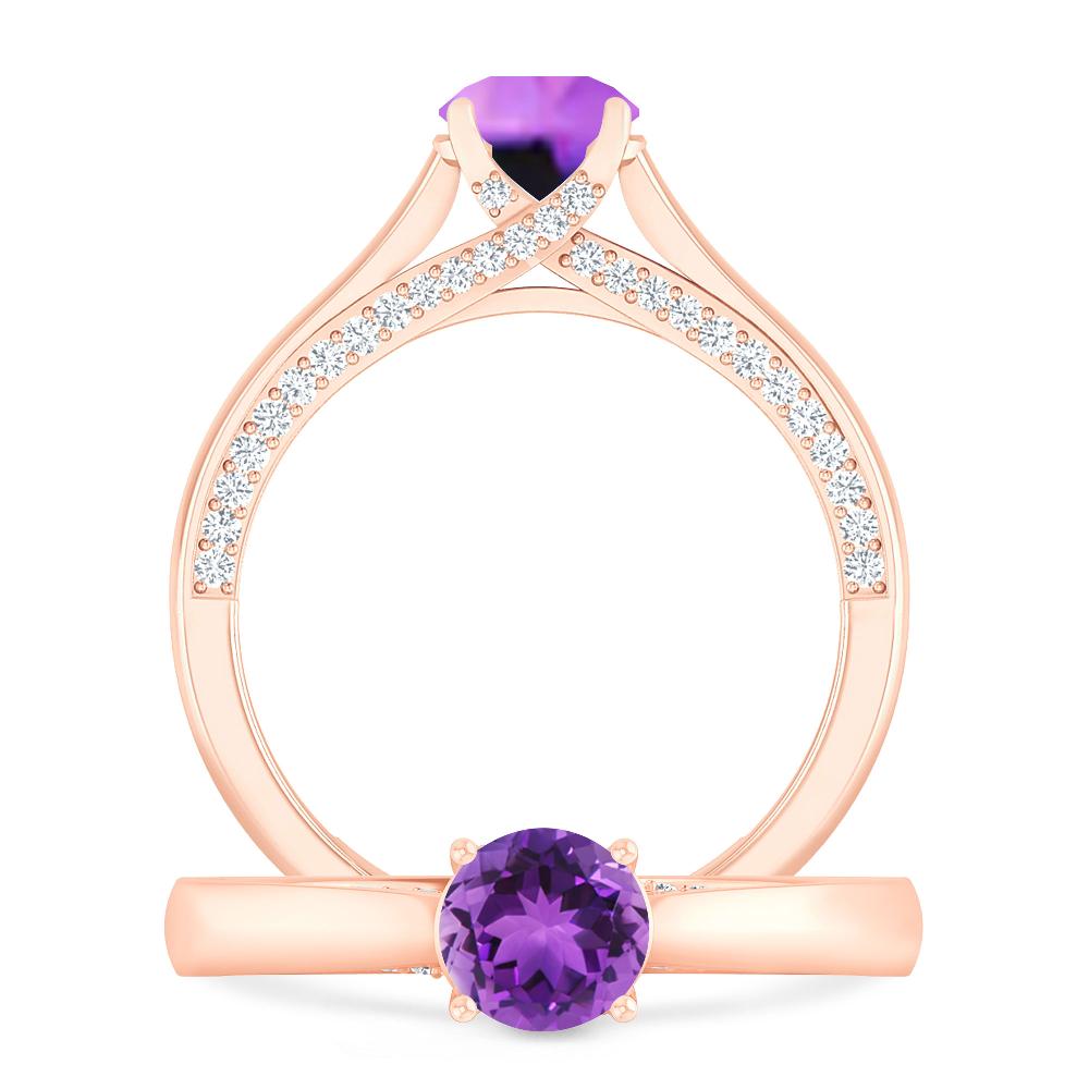 Rose Gold - Amethyst