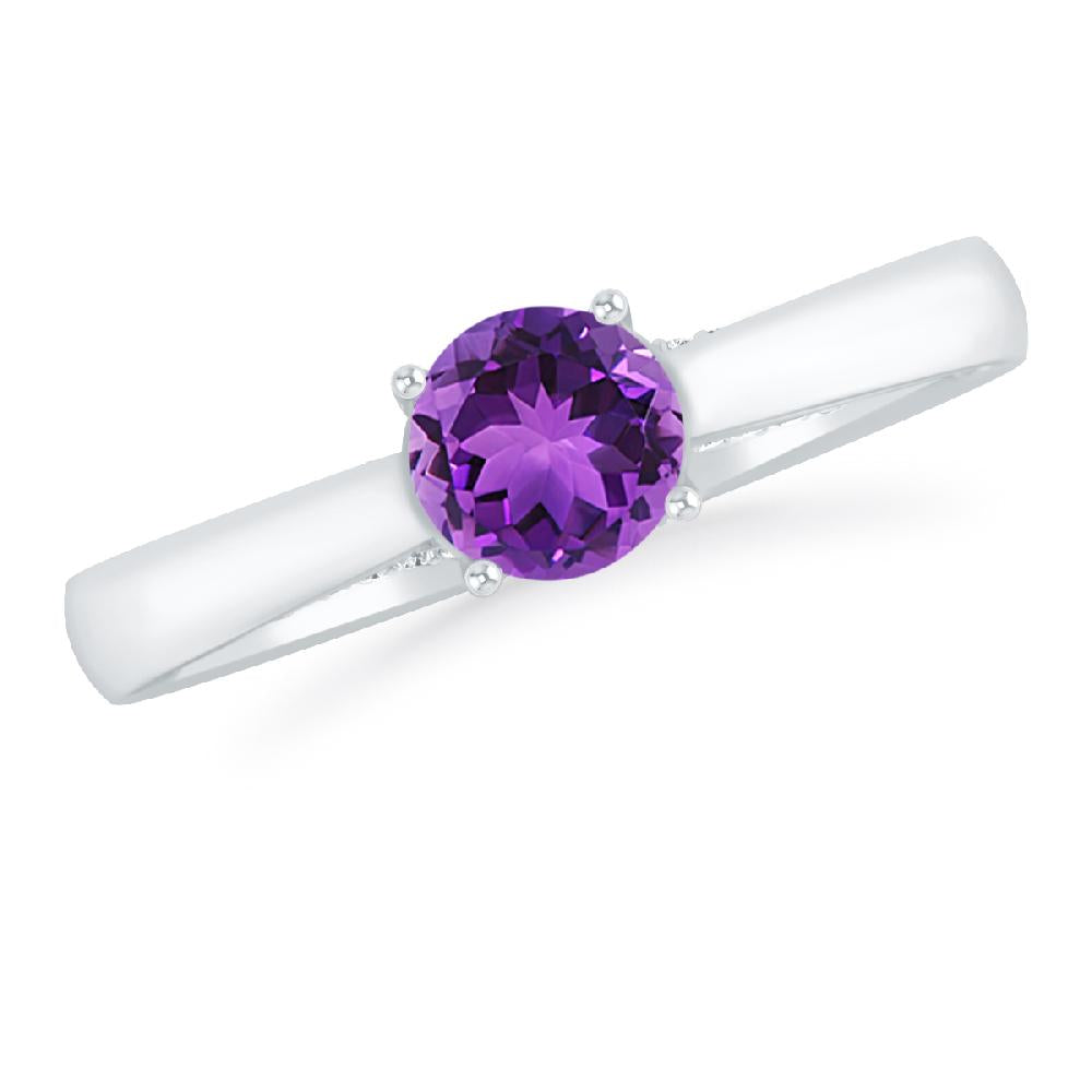 White Gold - Amethyst