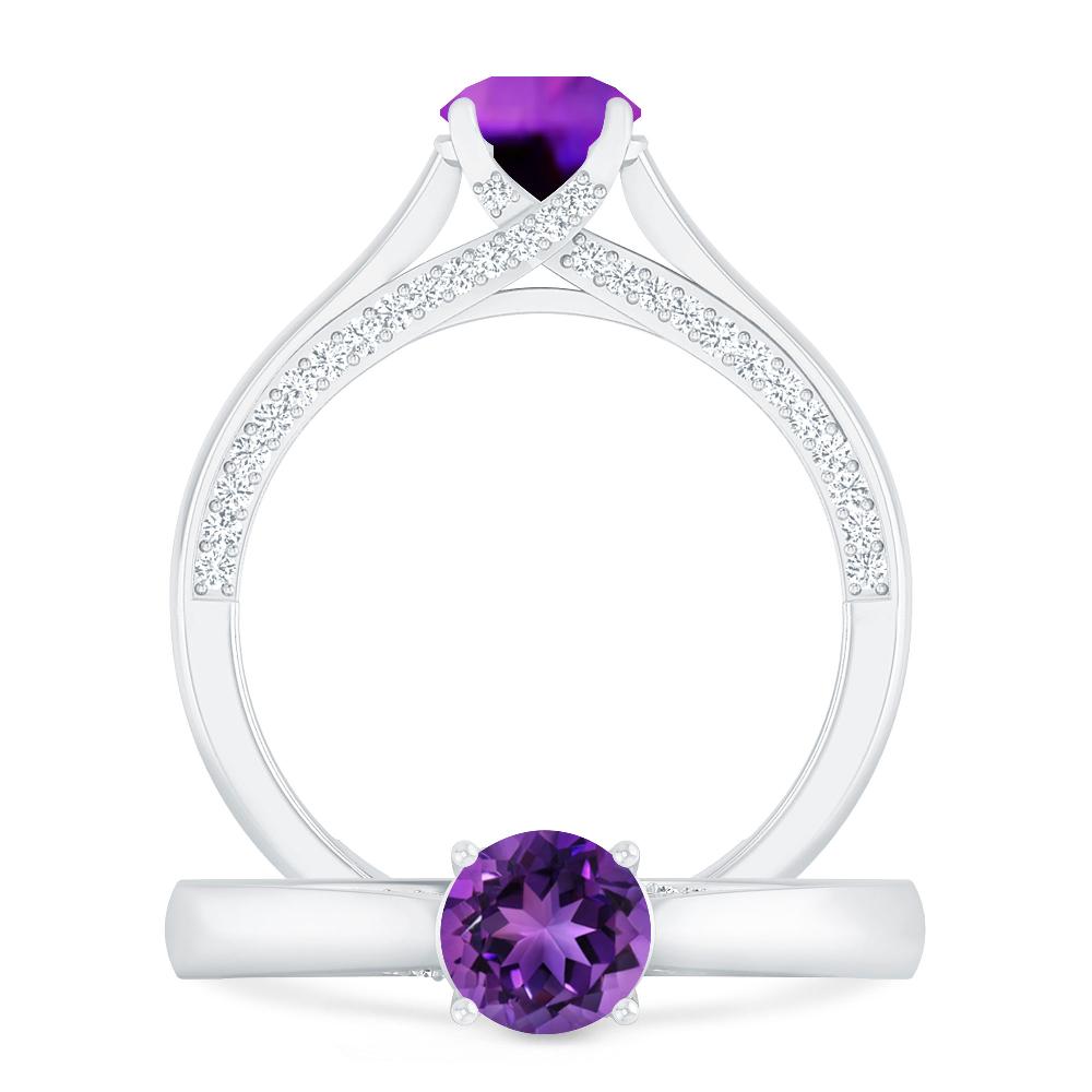 White Gold - Amethyst