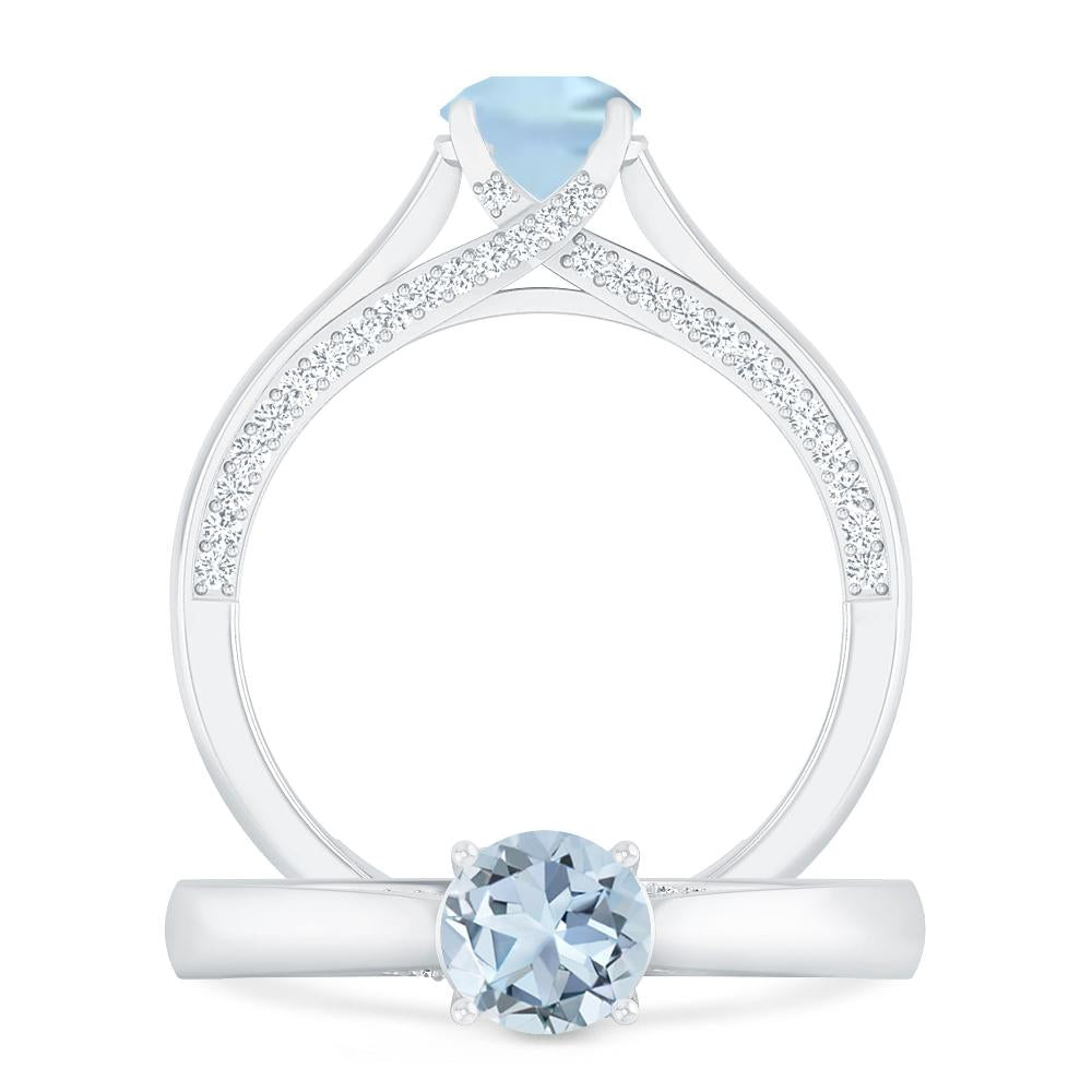 White Gold - Aquamarine