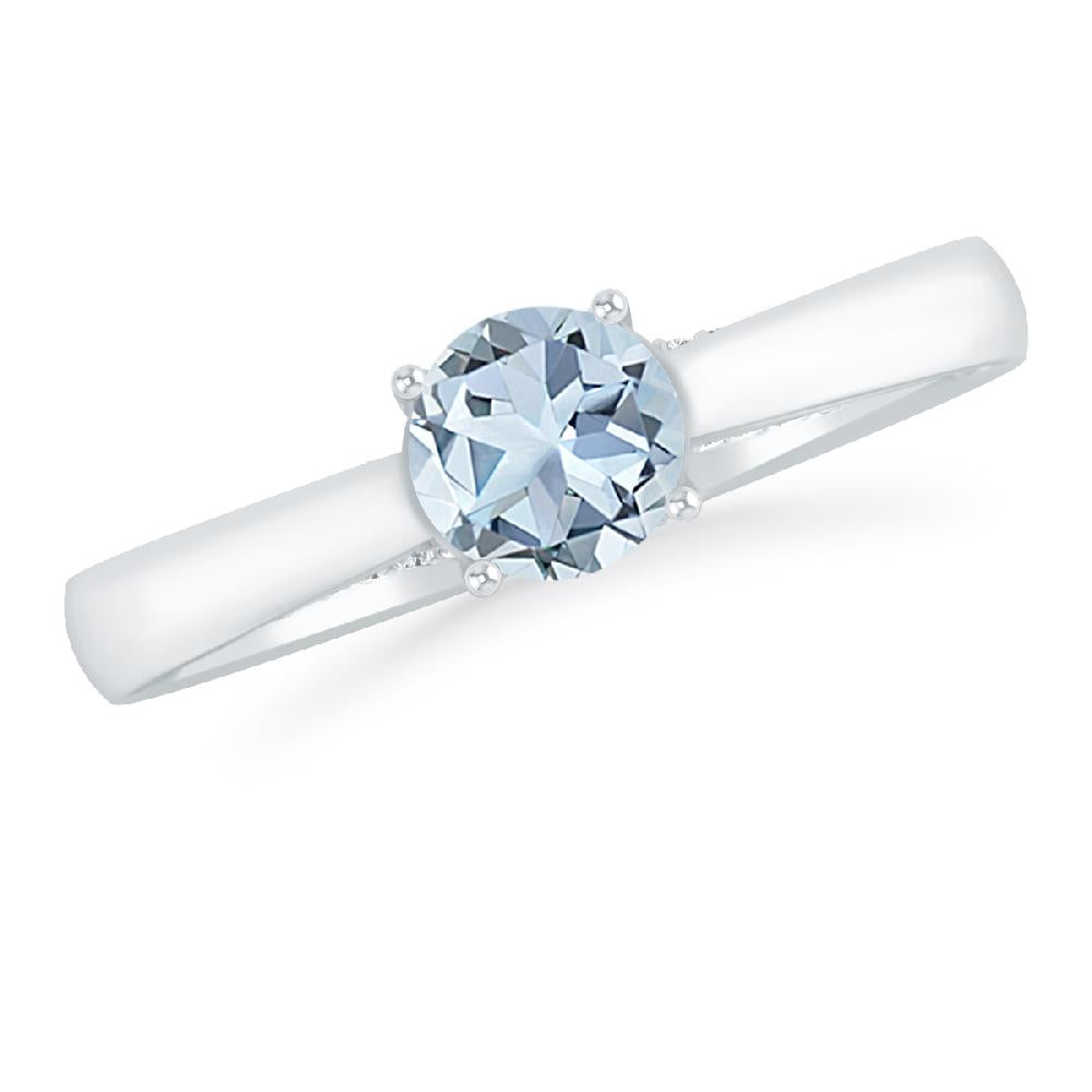 White Gold - Aquamarine