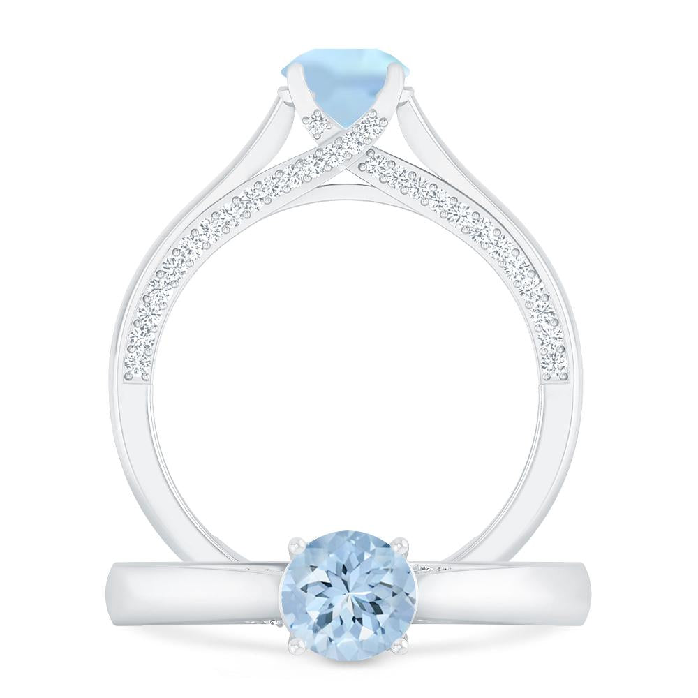 White Gold - Aquamarine