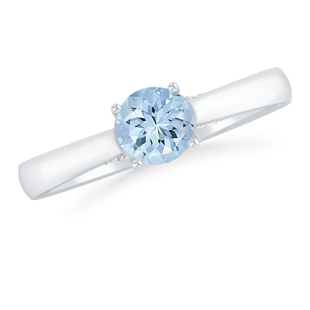 White Gold - Aquamarine