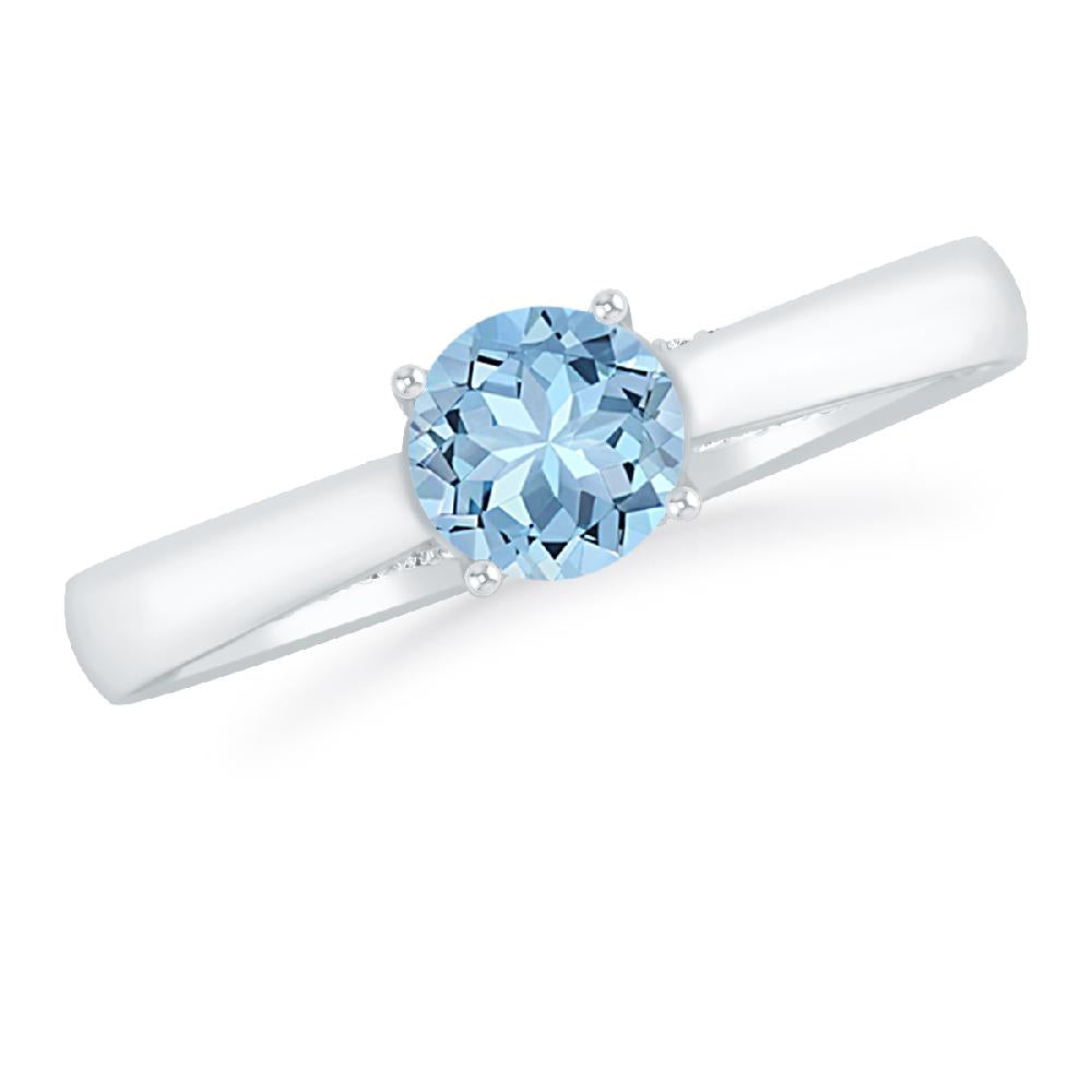 White Gold - Aquamarine