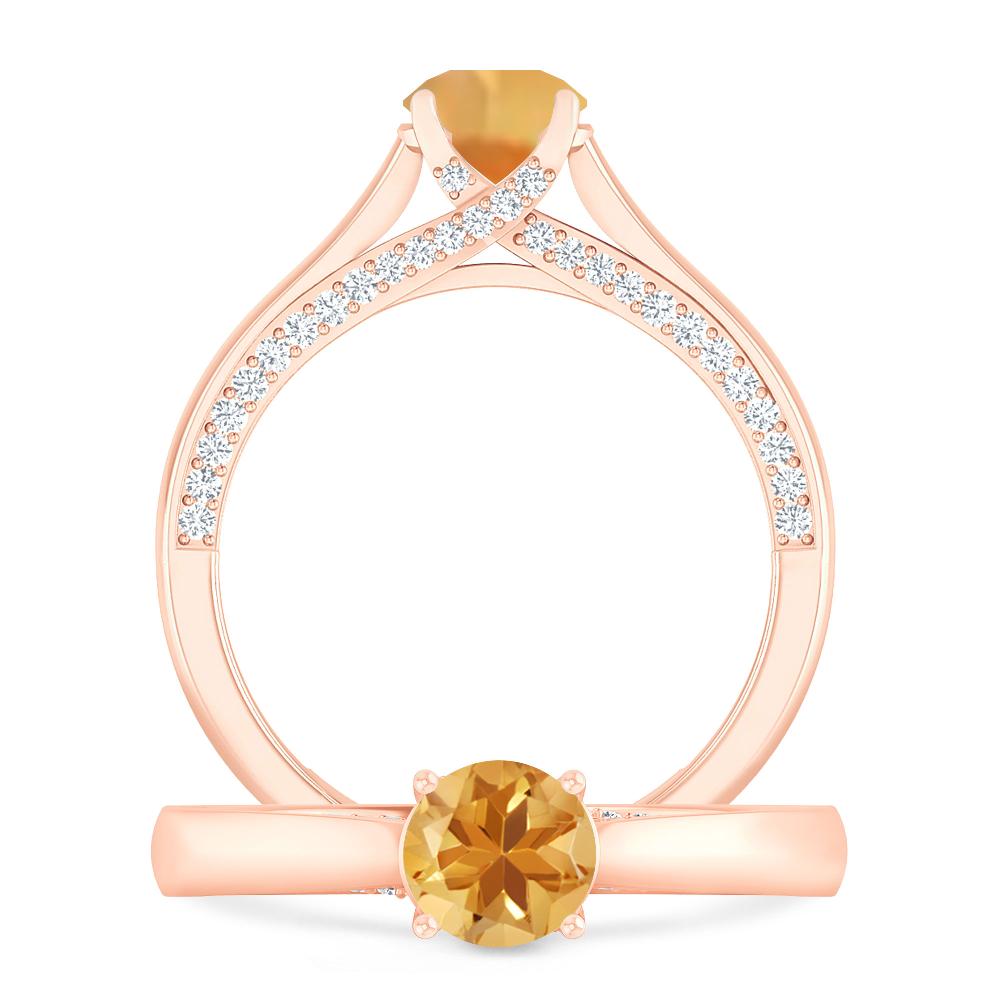 Rose Gold - Citrine