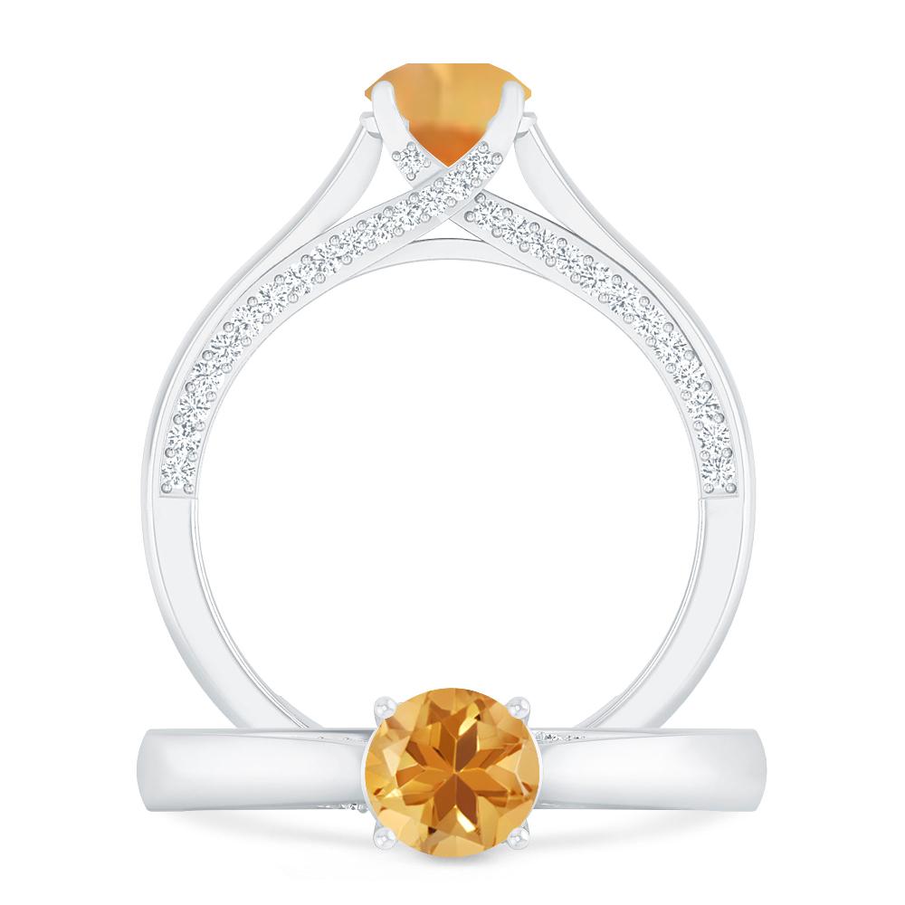 White Gold - Citrine