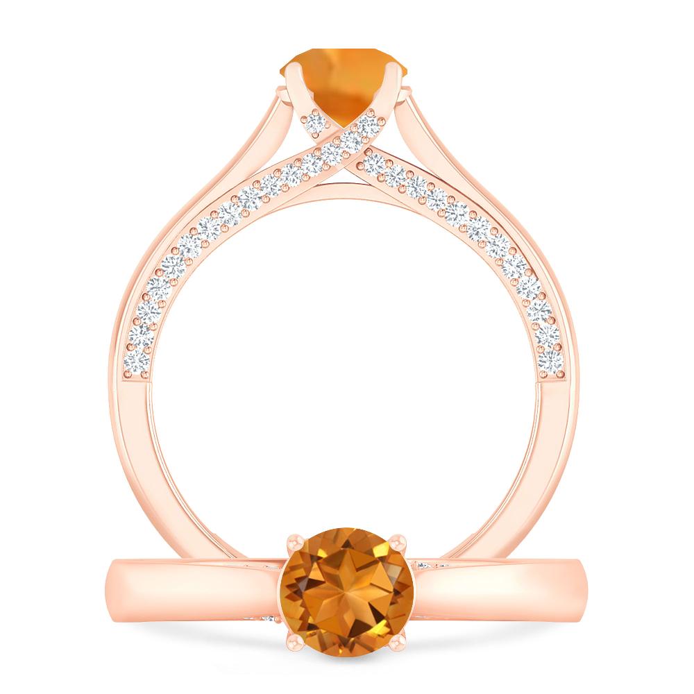 Rose Gold - Citrine