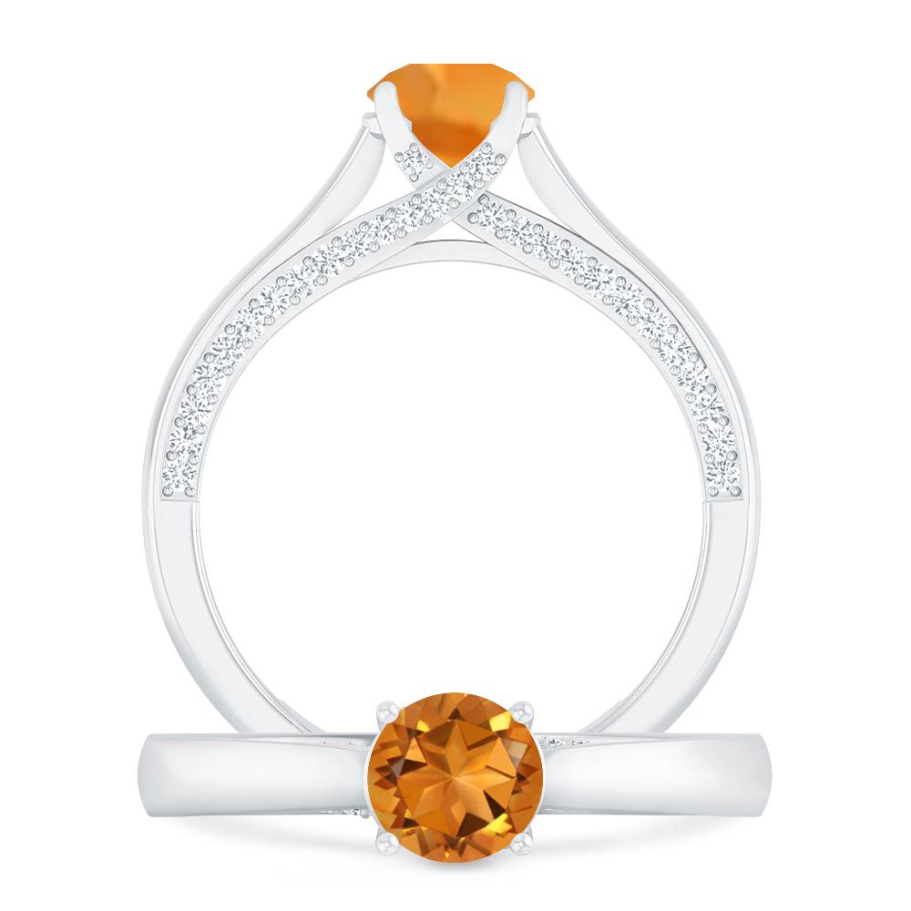 White Gold - Citrine