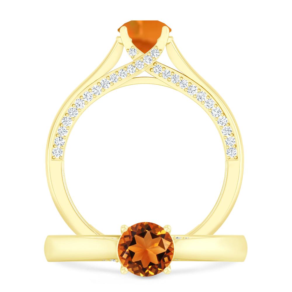 Yellow Gold - Citrine