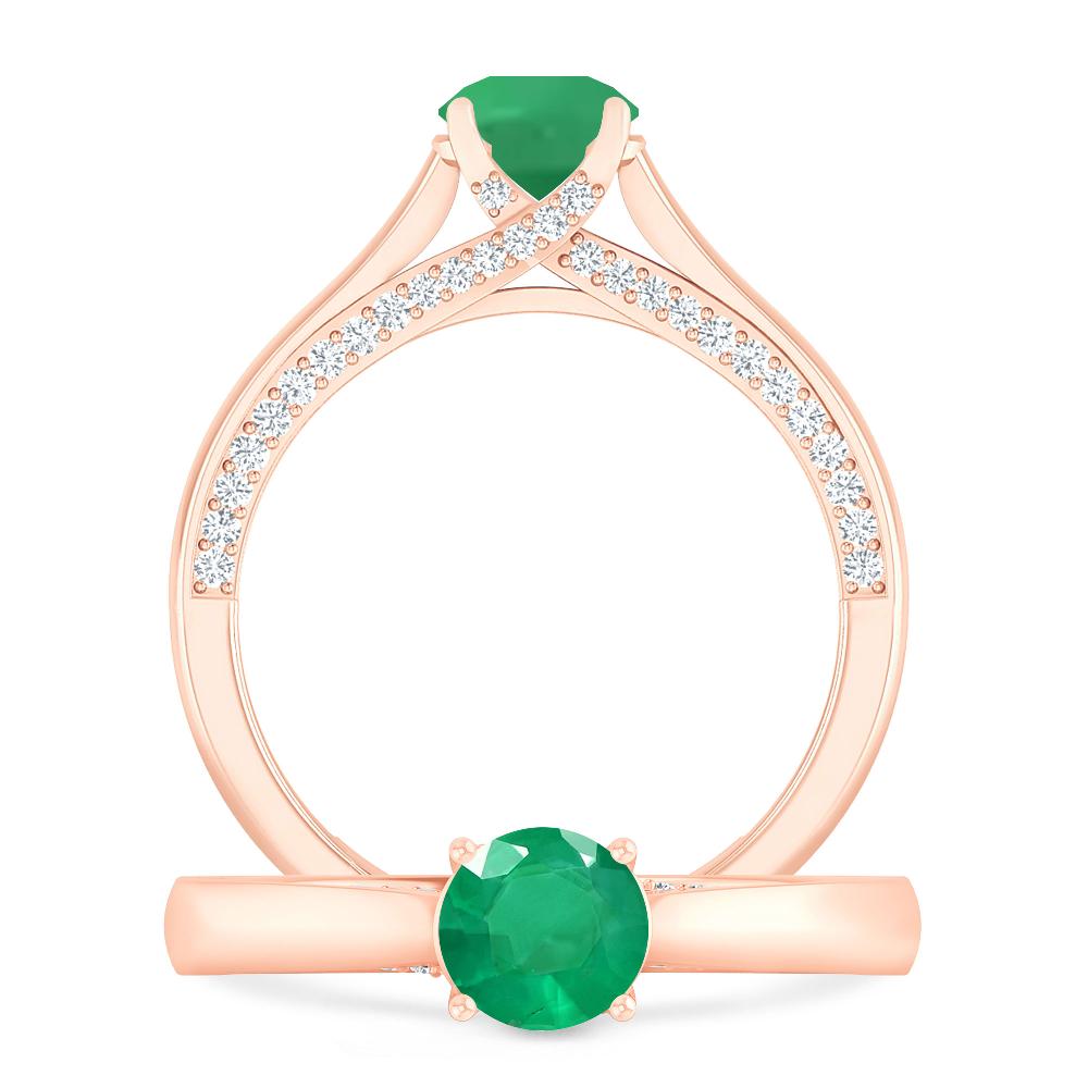 Rose Gold - Emerald