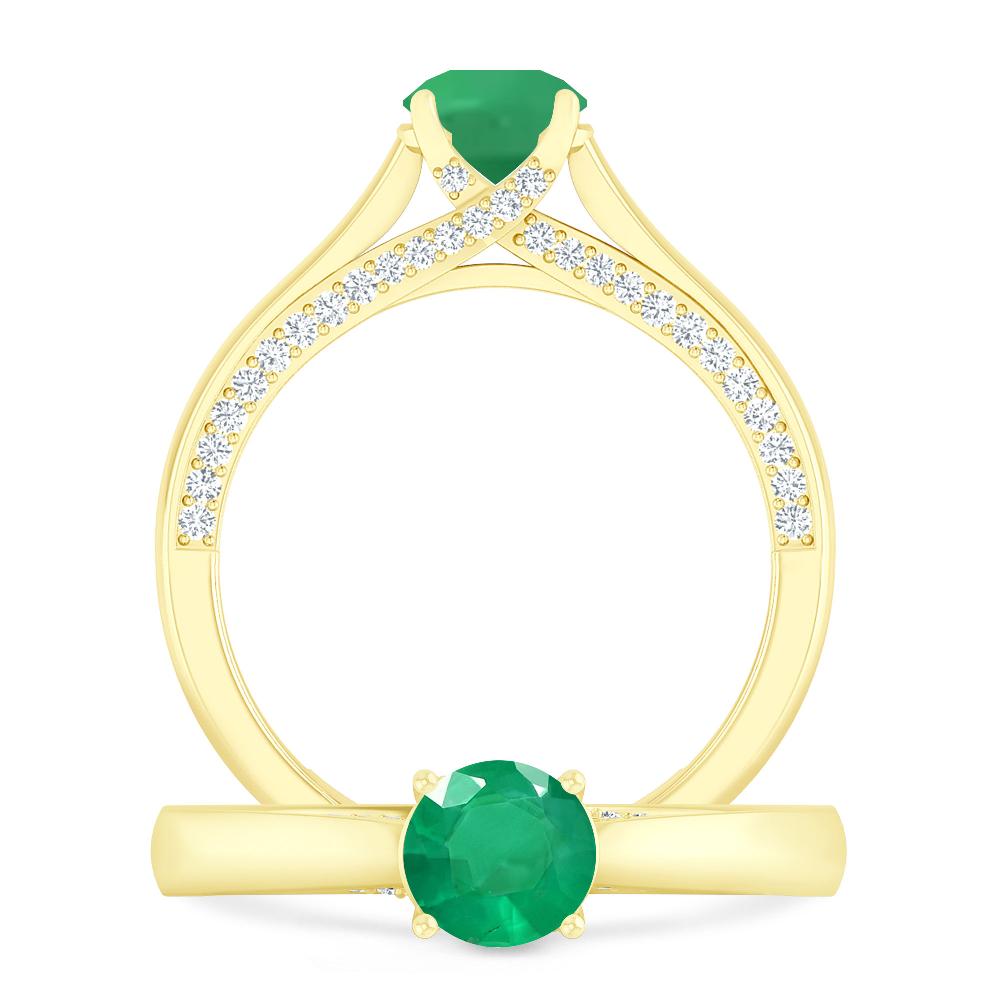 Yellow Gold - Emerald