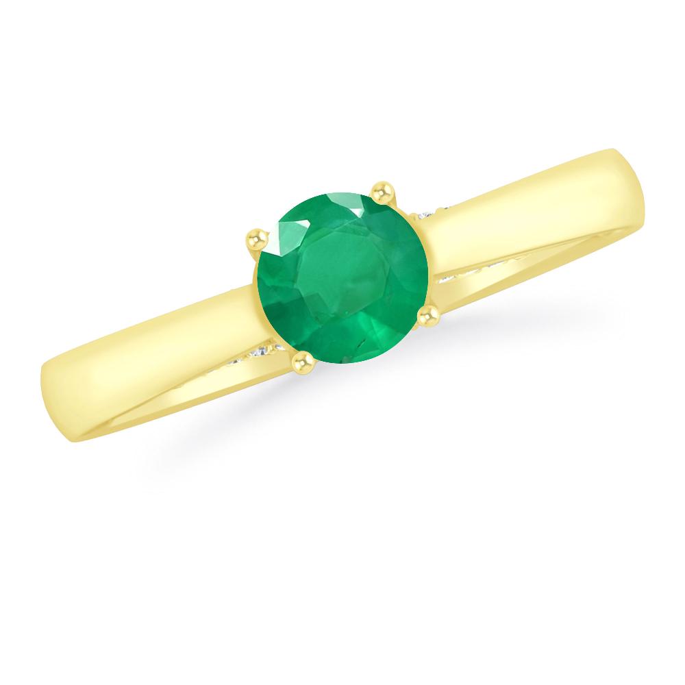 Yellow Gold - Emerald