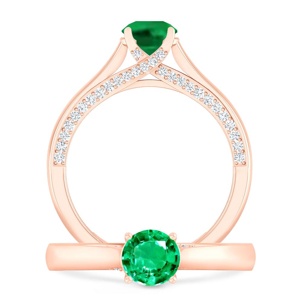 Rose Gold - Emerald