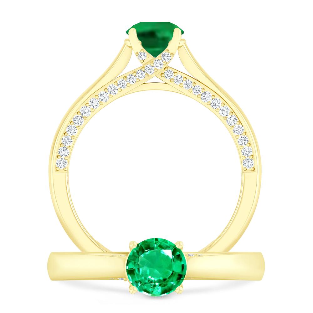 Yellow Gold - Emerald