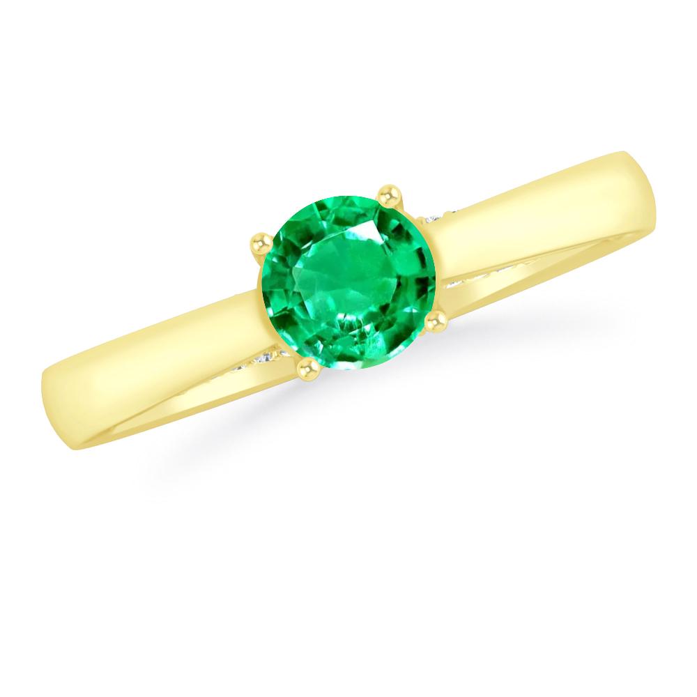 Yellow Gold - Emerald