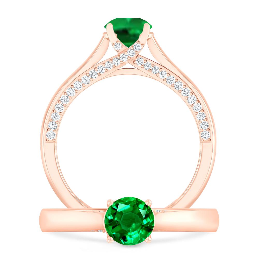 Rose Gold - Emerald