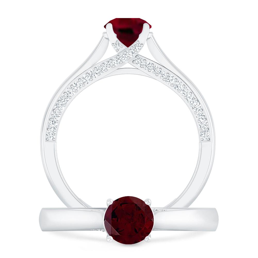 White Gold - Garnet