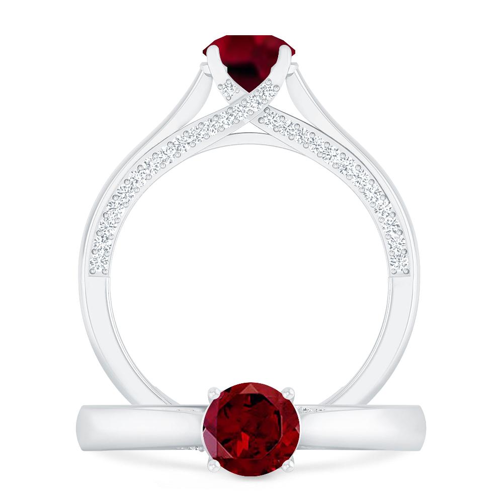 White Gold - Garnet