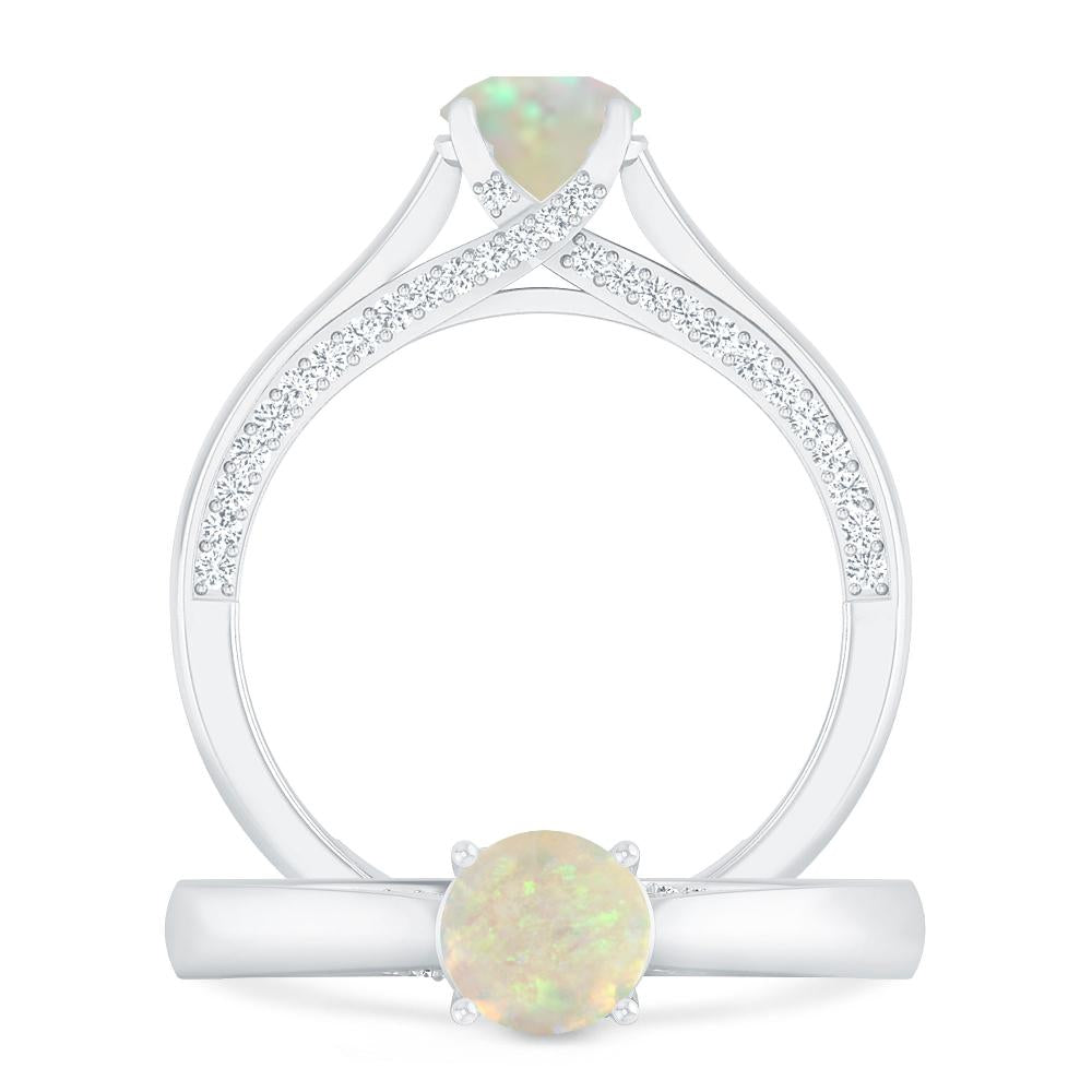 White Gold - Opal