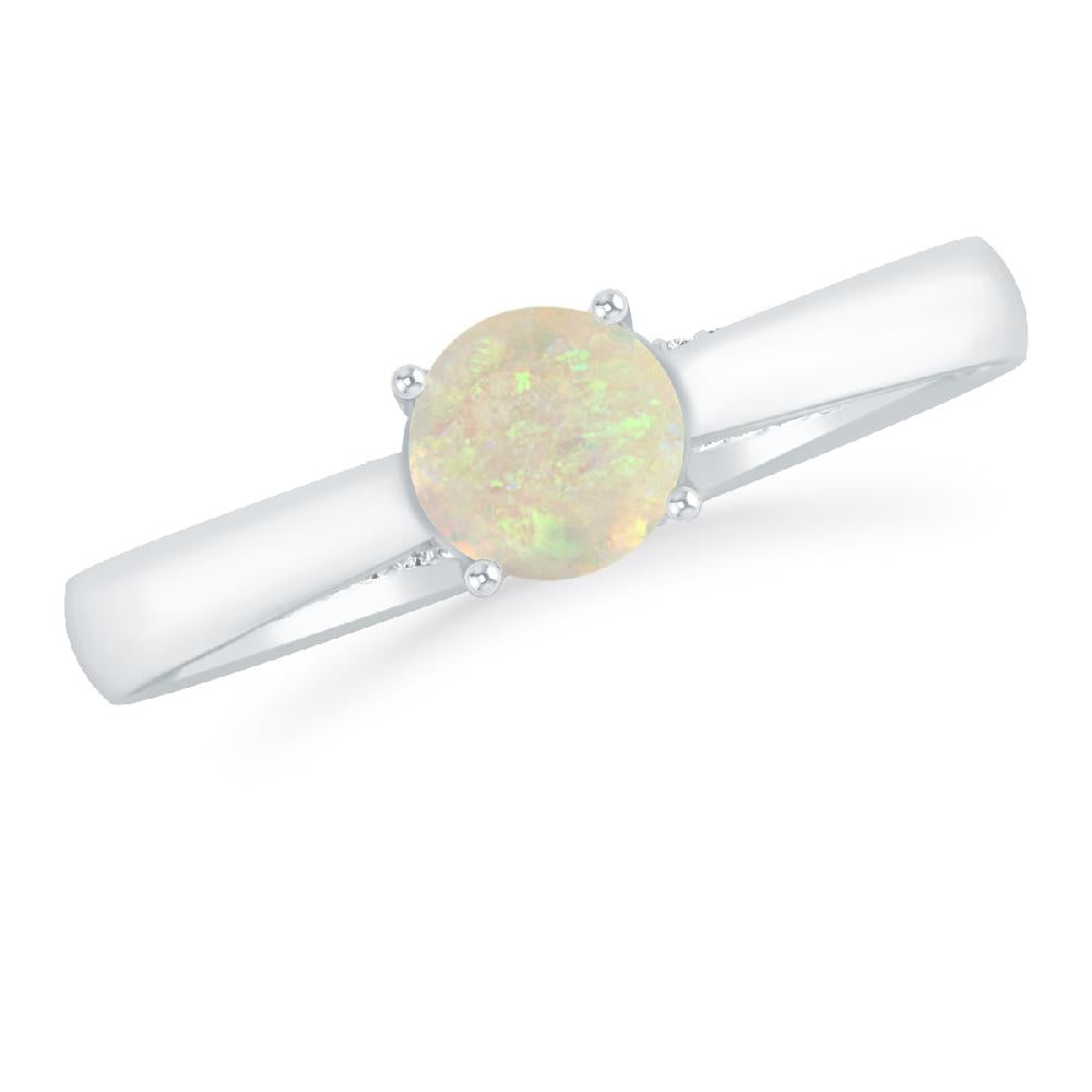 White Gold - Opal