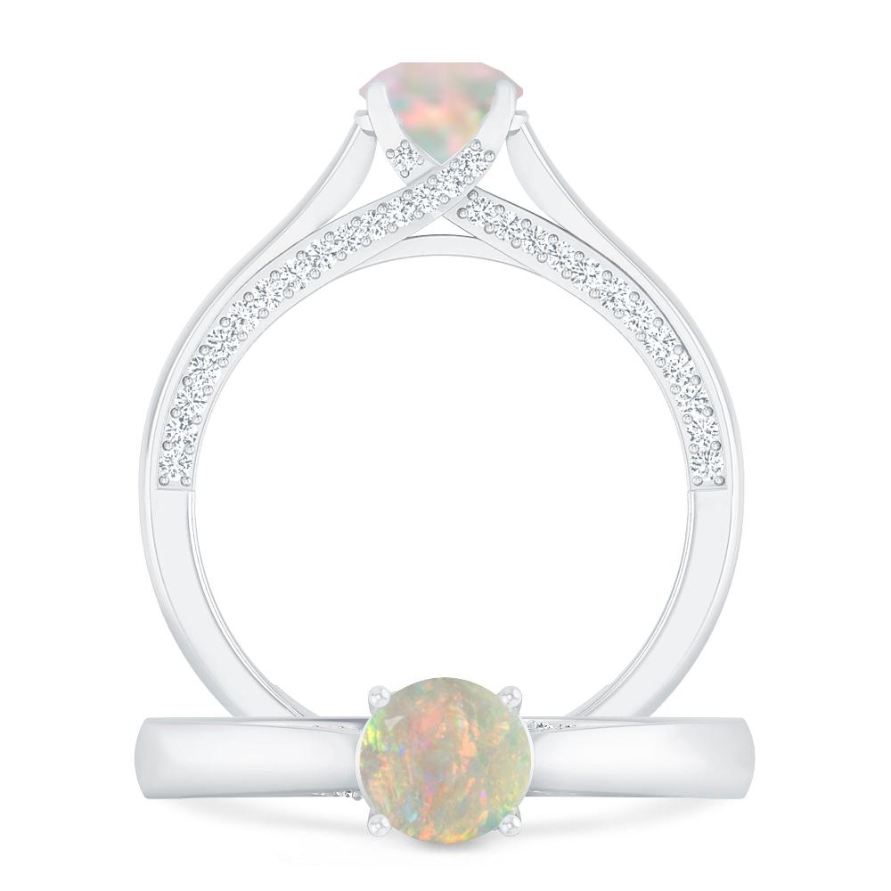 White Gold - Opal