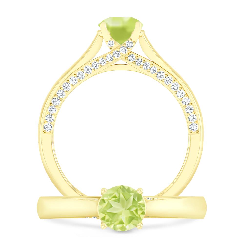 Yellow Gold - Peridot