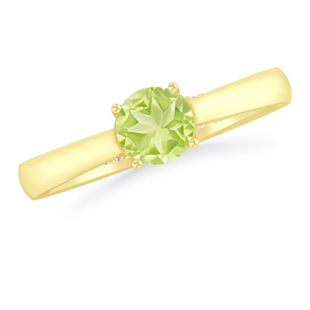 Yellow Gold - Peridot