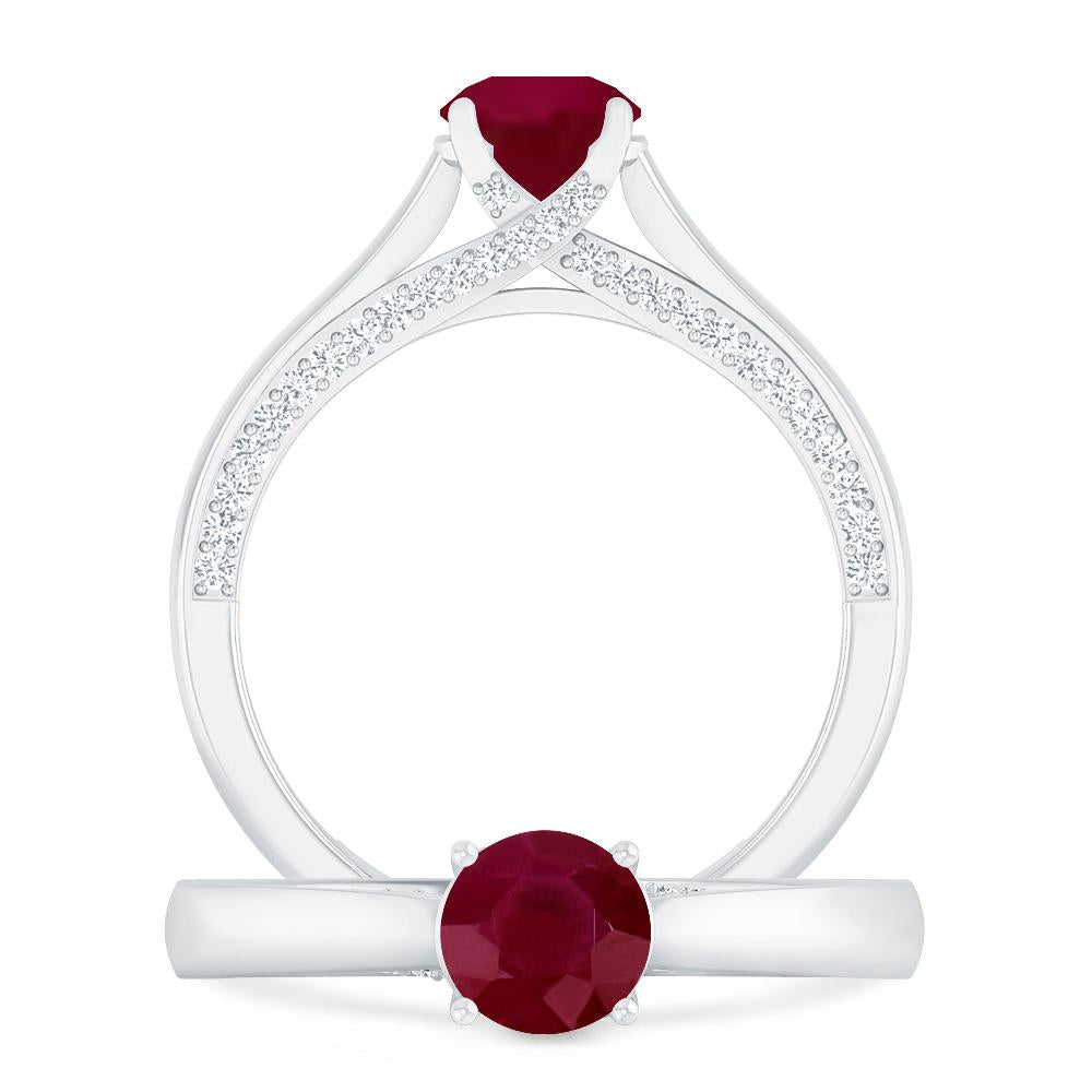 White Gold - Ruby