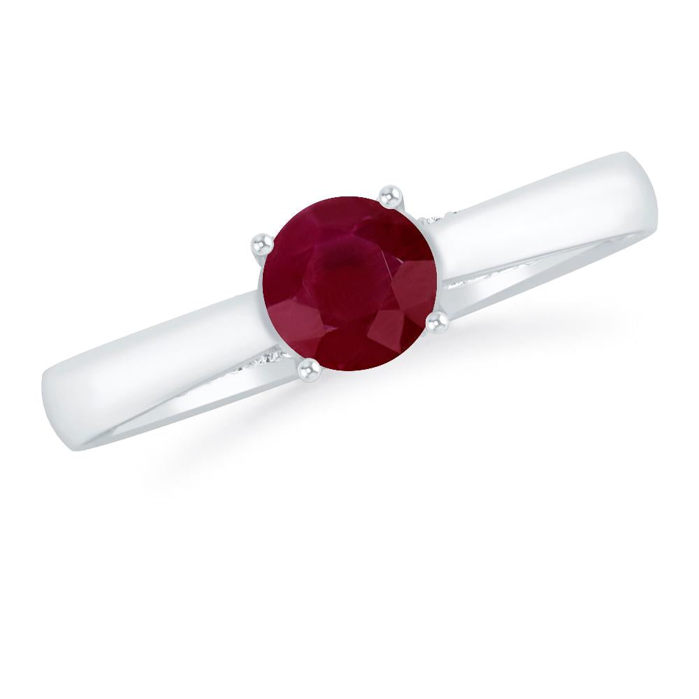 White Gold - Ruby