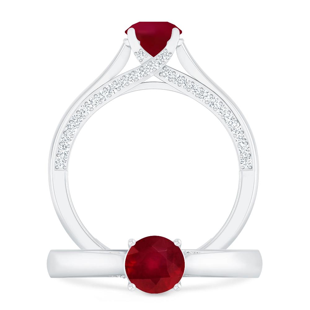 White Gold - Ruby