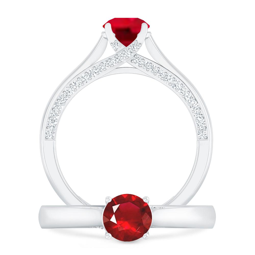 White Gold - Ruby