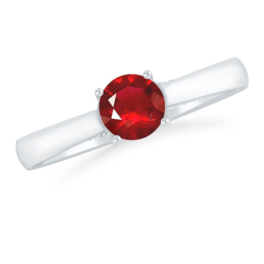 White Gold - Ruby