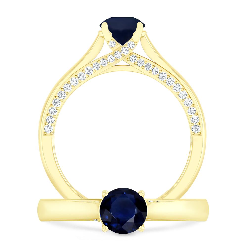 Yellow Gold - Sapphire