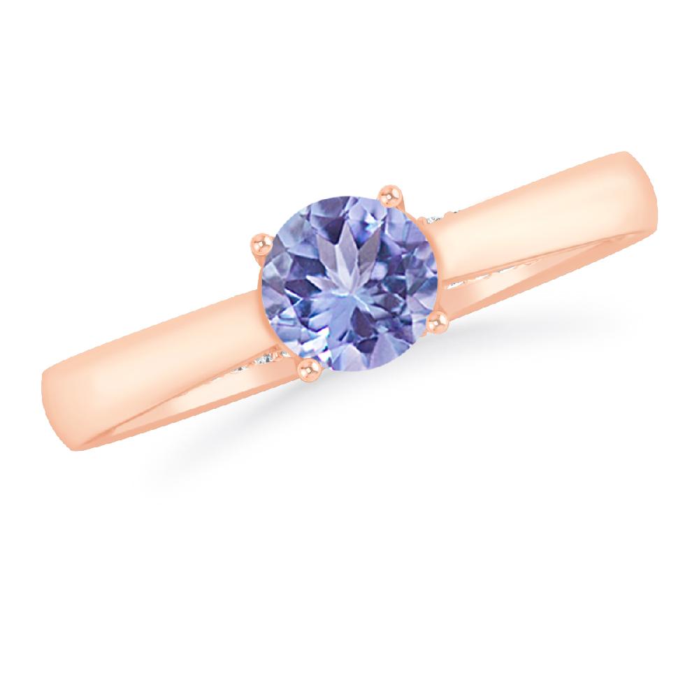 Rose Gold - Tanzanite