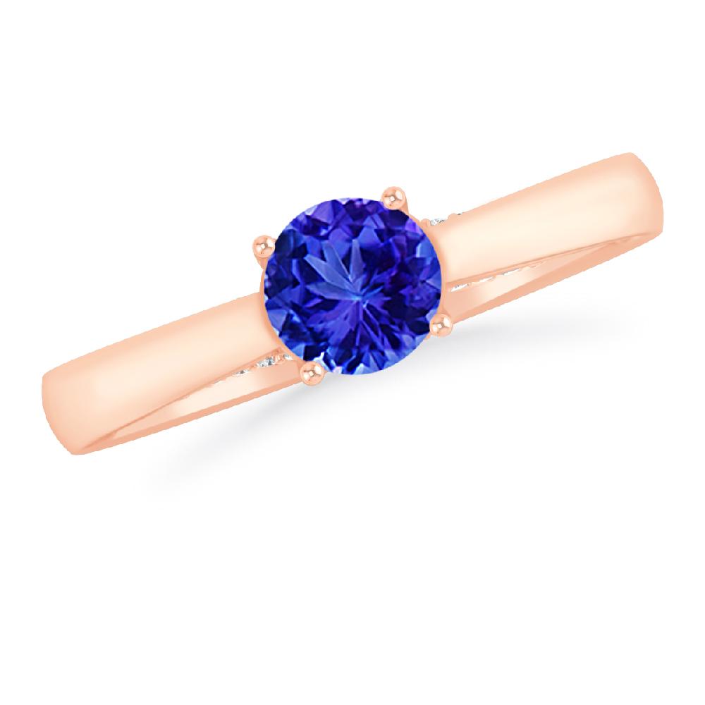 Rose Gold - Tanzanite