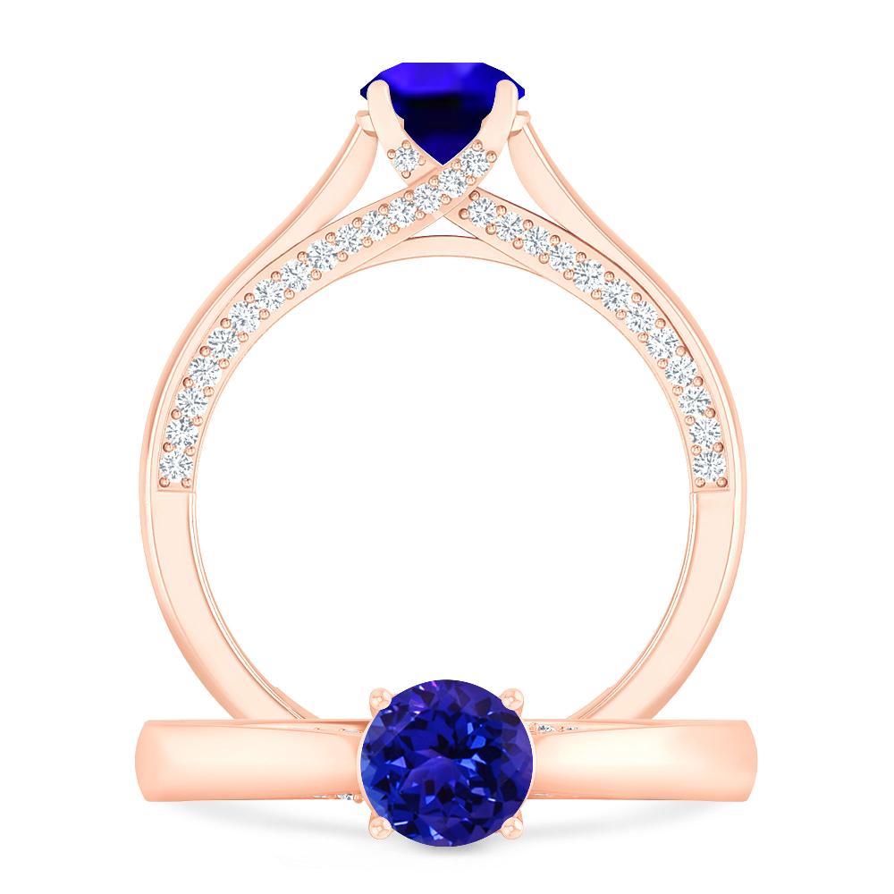 Rose Gold - Tanzanite