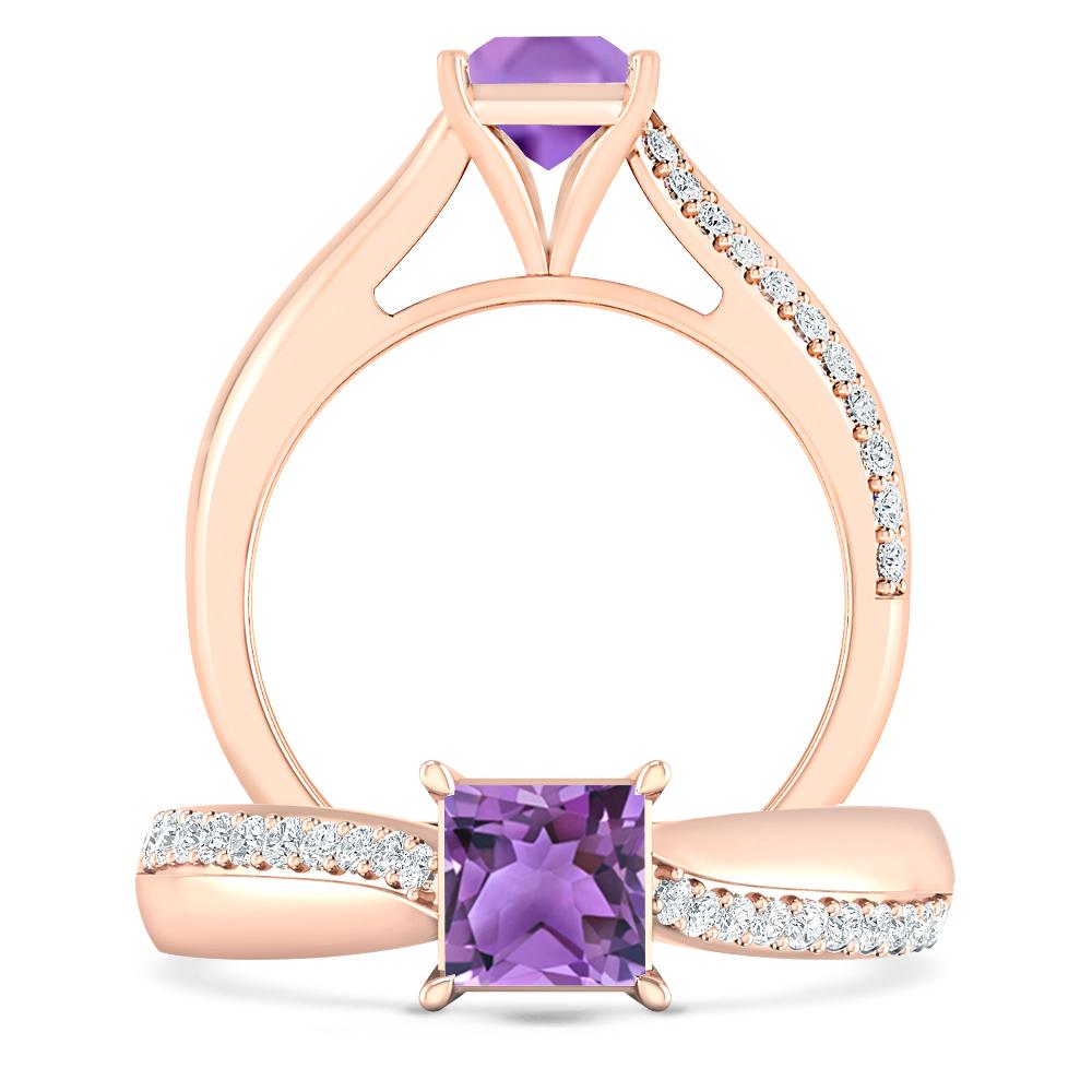 Rose Gold - Amethyst