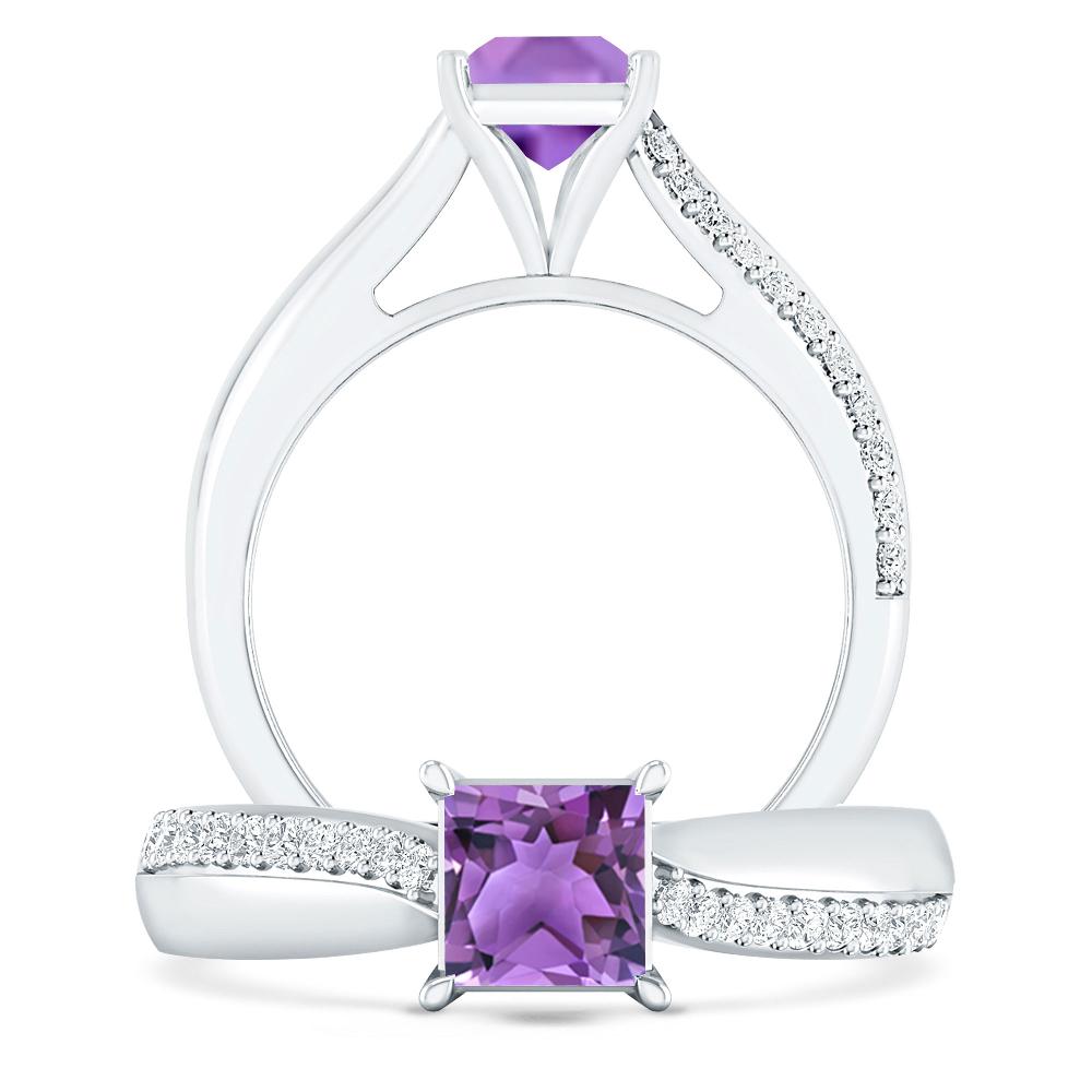 White Gold - Amethyst