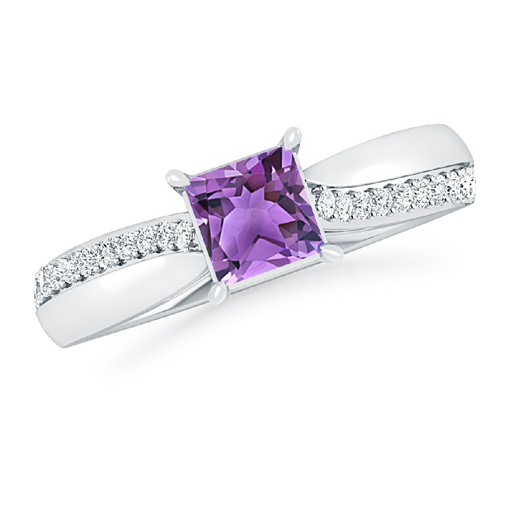 White Gold - Amethyst