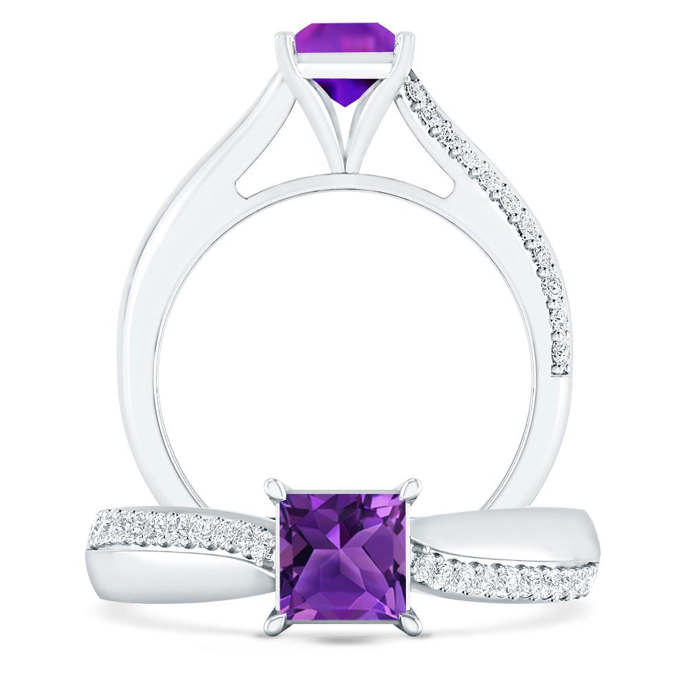 White Gold - Amethyst