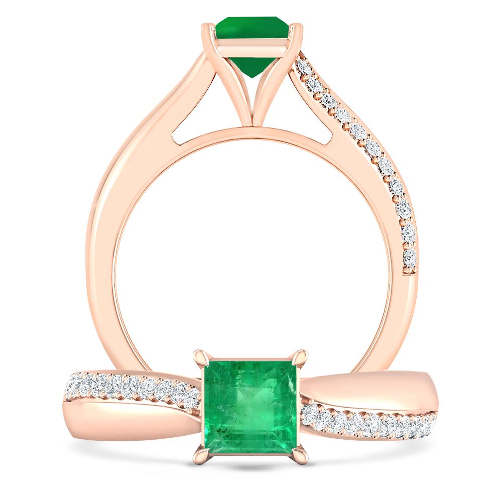 Rose Gold - Emerald