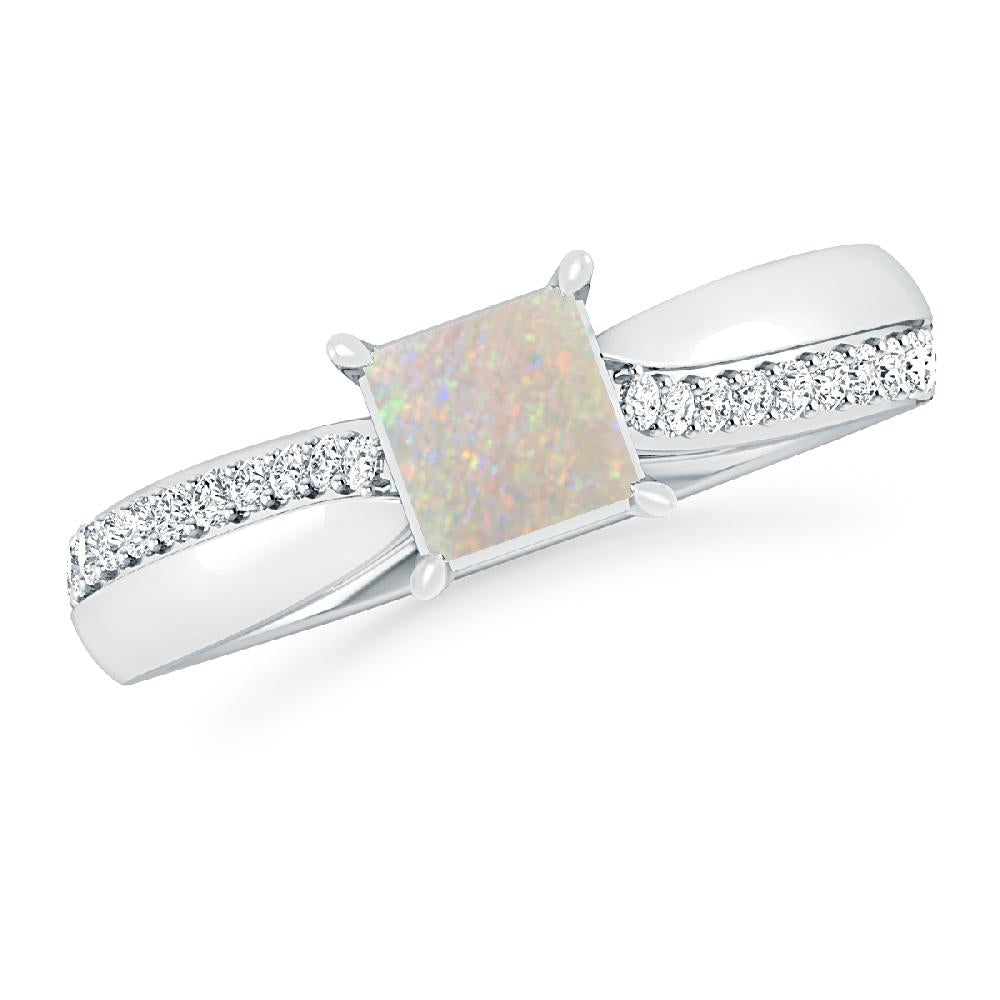 White Gold - Opal