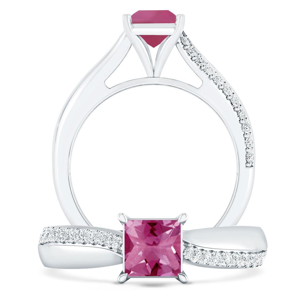 White Gold - Pink Tourmaline