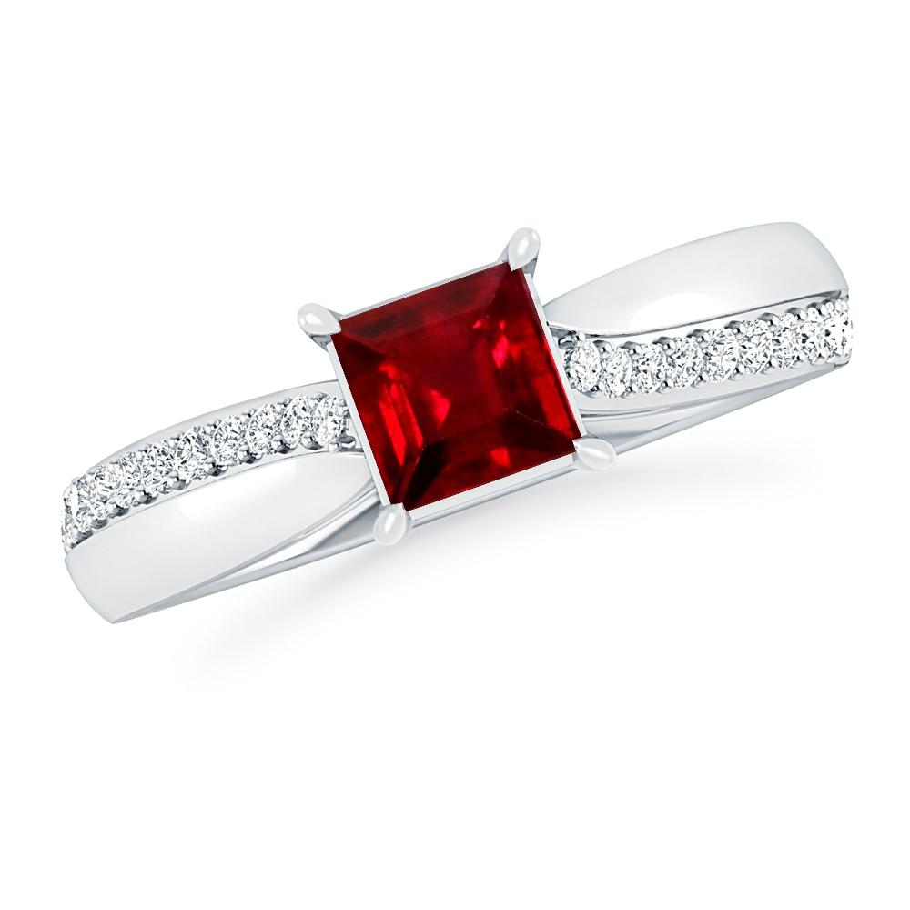 White Gold - Ruby